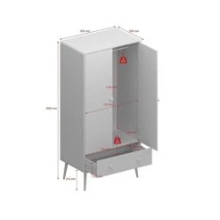 Bestes Angebot ✨ Steens Furniture A/S Steens - GAIA Kleiderschrank Mit 2 Türen Und 1 Schublade- Material: MDF - Verarbeitung: Cool Mint- H X B X T - 160 X 80 X 49,6 Cm 🎁 19 Bestes Angebot ✨ Steens Furniture A/S Steens - GAIA Kleiderschrank Mit 2 Türen Und 1 Schublade- Material: MDF - Verarbeitung: Cool Mint- H X B X T - 160 X 80 X 49,6 Cm 🎁 -Steens Furniture A/S Verkäufe unnamed file 944