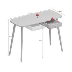 Top 10 ⌛ Steens Furniture A/S Steens - GAIA Schreibtisch Mit 1 Schublade - Material: MDF - Verarbeitung: Weiss- H X B X T - 73,7 X 110 X 49,6 Cm 🌟 -Steens Furniture A/S Verkäufe unnamed file 969