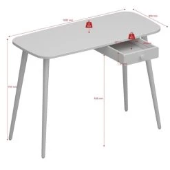 Top 10 ⌛ Steens Furniture A/S Steens - GAIA Schreibtisch Mit 1 Schublade - Material: MDF - Verarbeitung: Weiss- H X B X T - 73,7 X 110 X 49,6 Cm 🌟 -Steens Furniture A/S Verkäufe unnamed file 974