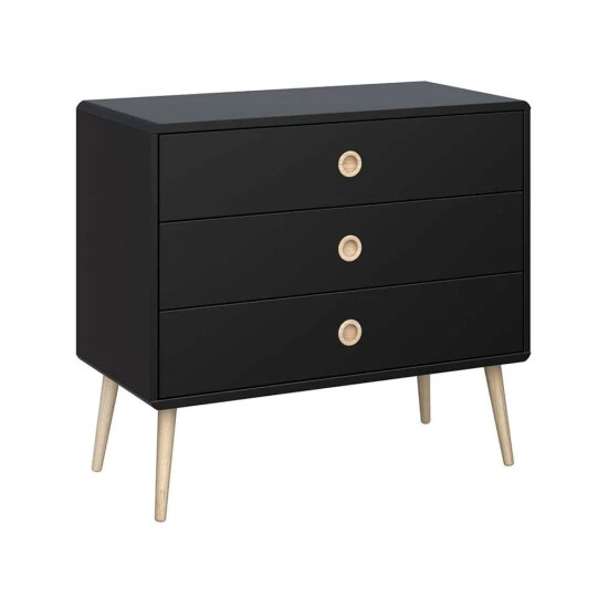 Bestpreis 🎁 Steens Furniture A/S Soft Line Kommode Mit 3 Schubladen Schwarz 😀 3 Bestpreis 🎁 Steens Furniture A/S Soft Line Kommode Mit 3 Schubladen Schwarz 😀