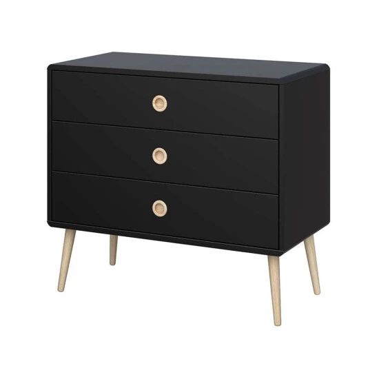 Bestpreis 🎁 Steens Furniture A/S Soft Line Kommode Mit 3 Schubladen Schwarz 😀 4 Bestpreis 🎁 Steens Furniture A/S Soft Line Kommode Mit 3 Schubladen Schwarz 😀 – Bild 2